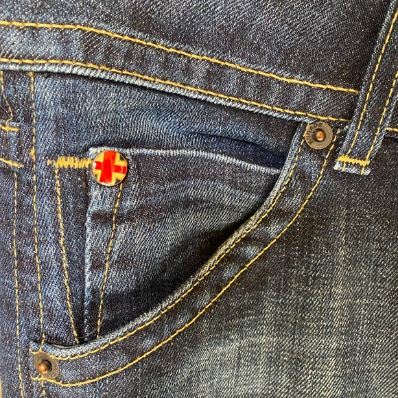 Hudson Elm Blue Denim Cotton Bootcut Low Rise 28 - Picture 9 of 11